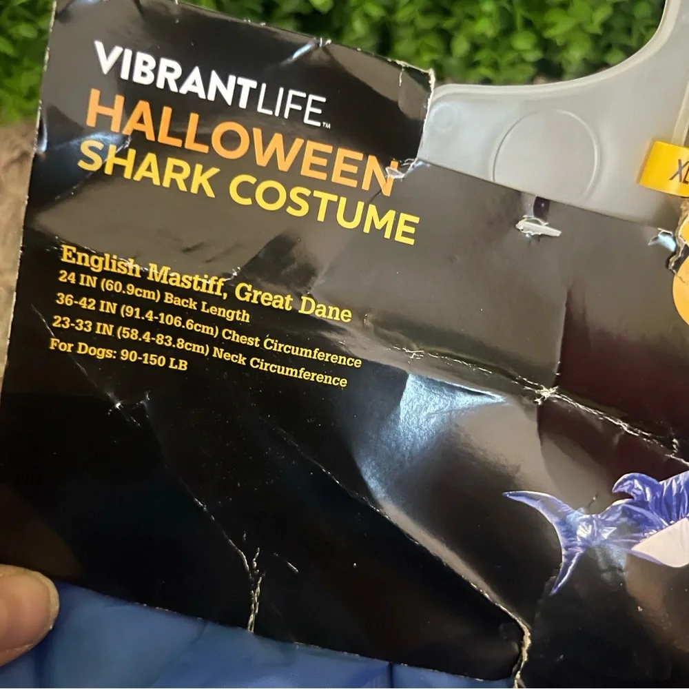 Vibrant Life Halloween Dog Costume Shark, Size Extra Large